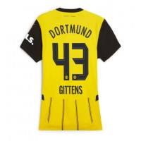 Camisa de Futebol Borussia Dortmund Jamie Bynoe-Gittens #43 Equipamento Principal Mulheres 2024-25 Manga Curta